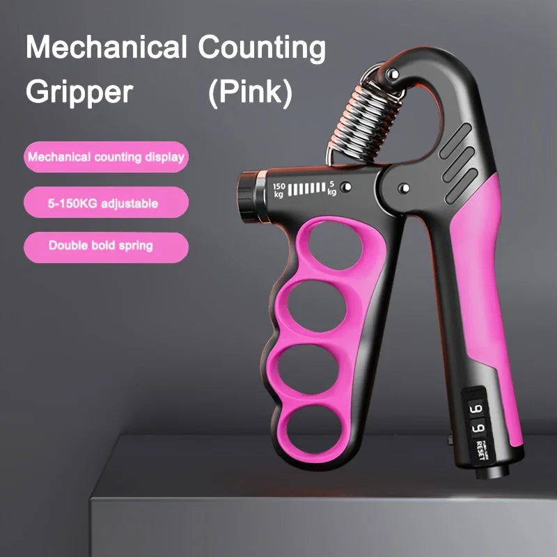 11-330 Lbs Hand Grip Strength Booster Resistance Finger Enhancer Trainer Adjustable Exercise Strengthening Finger Pinch Expander